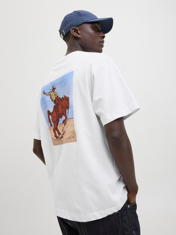 Product POLERA MARRAKESH-Bright White Print:HORSE - Image 4