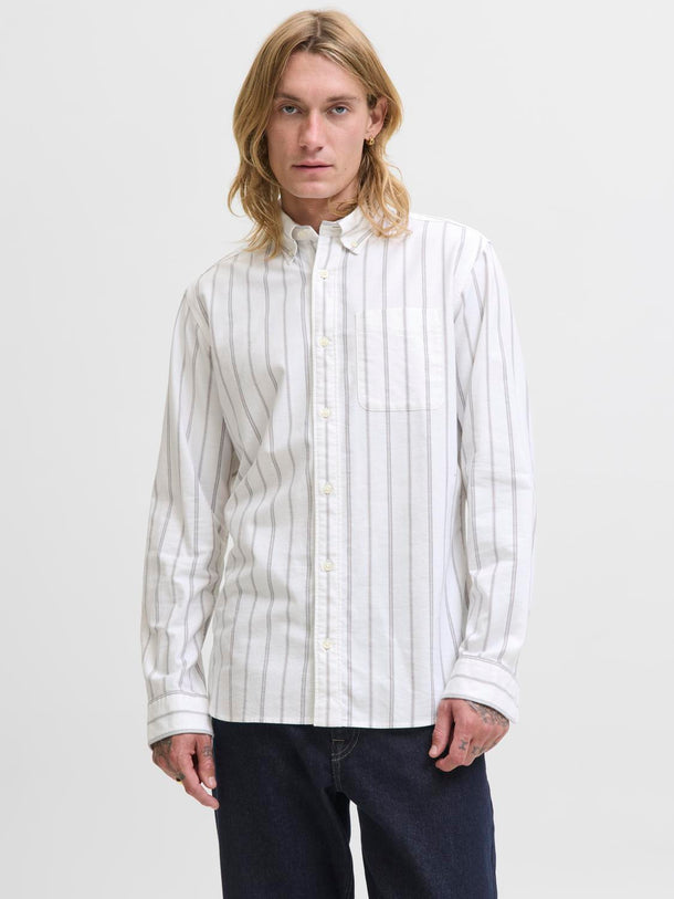 Product CAMISA OXFORD CLÁSICA-Cloud Dancer Stripes:SLIM FIT - Image 5