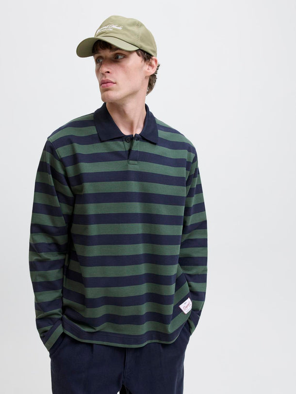 Product POLERÓN LOOSE POLO LLECKER -Sky Captain Stripes:Sycamore - Image 3