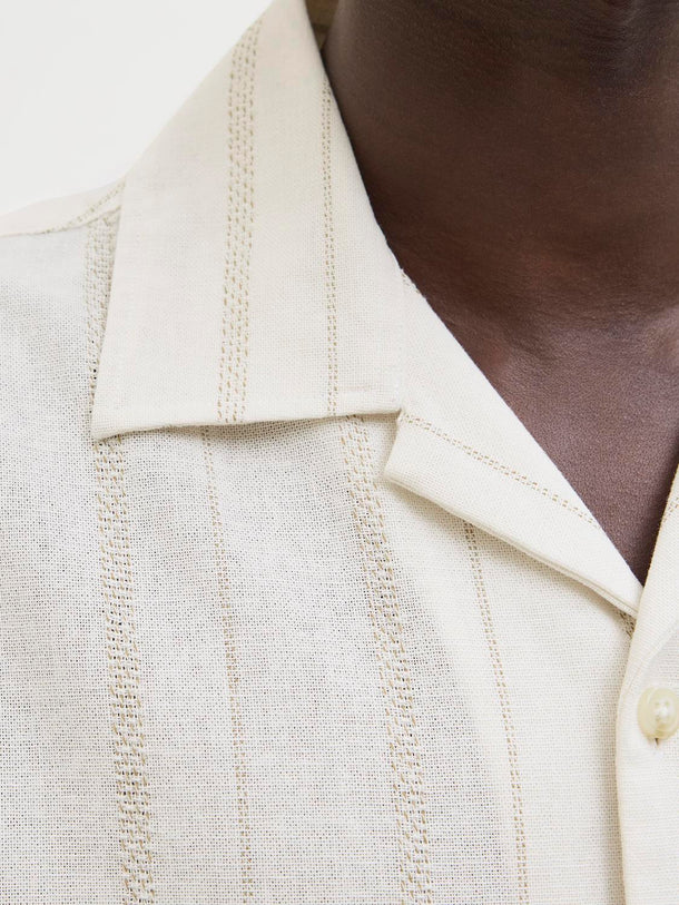 Product CAMISA DE LINO MANGA CORTA WILLIAM-Cloud Dancer - Image 6