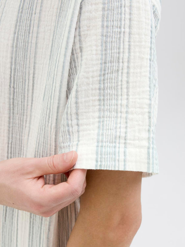 Product CAMISA RELAXED RESORT ROSTER - Cloud Dancer Stripes:STRIPES - Image 12