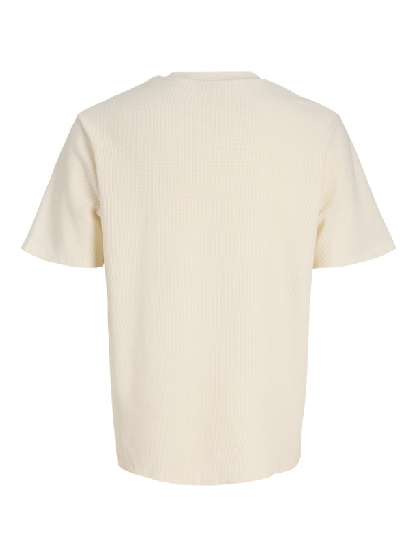 Product POLERA RELAXED CON TEXTURA AUSTIN-Antique White Detail:MELANGE - Image 6