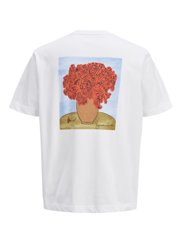 Product POLERA MARRAKESH-Bright White Print:FLOWERS - Image 1