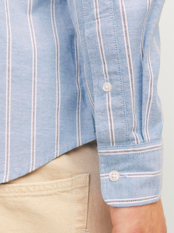 Product CAMISA OXFORD CLÁSICA - Chambray Blue Stripes:SLIM FIT - Image 2