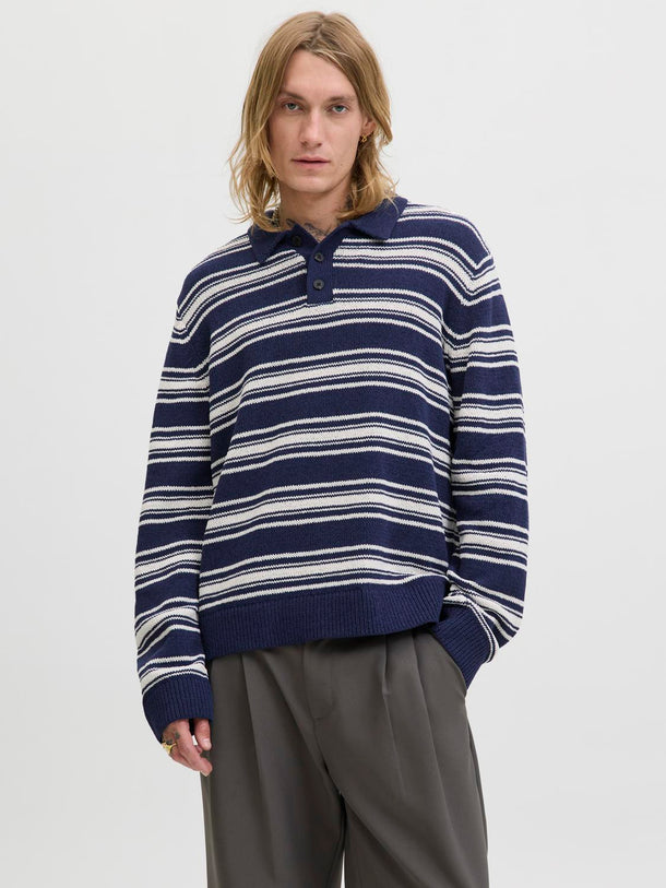 Product POLO RELAXED TEJIDO CAMBRIDGE-Ocean Cavern Stripes:Sea salt - Image 1