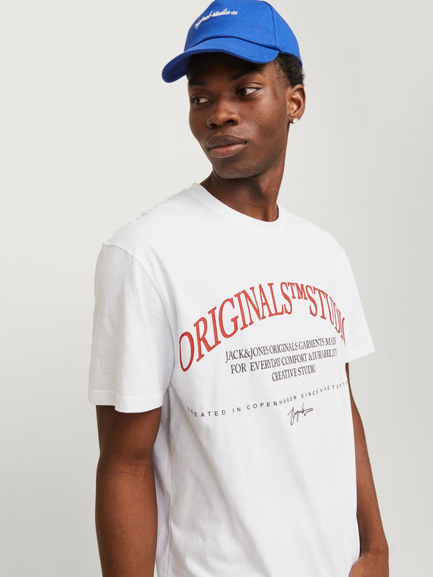 Product POLERA FREDERIKSBERG - Bright White Print:SCAN - Image 6