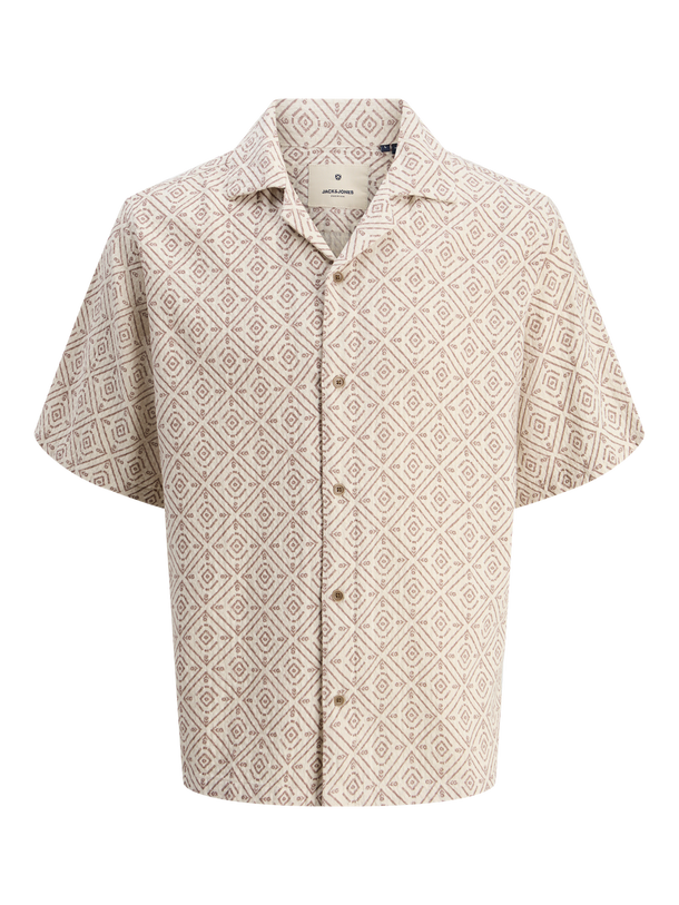 Product CAMISA RELAXED ESTAMPADA VINCENT-Oatmeal Fit:RELAXED FIT - Image 5