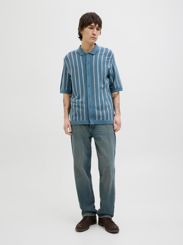 Product POLO RELAXED TEJIDO RAYAS EMIL - Oceanview Stripes:w. Cloud Dancer stripes - Image 9