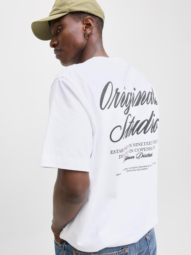 Product POLERA LOOSE ESTAMPADA NORREBRO-Bright White - Image 3