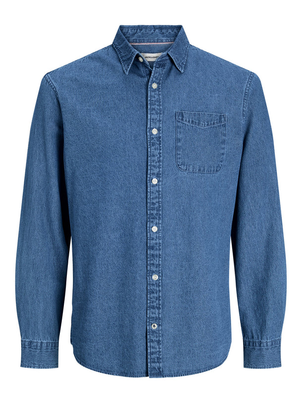 Product CAMISA TEXAS DENIM BÁSICA - Medium Blue Denim - Image 1