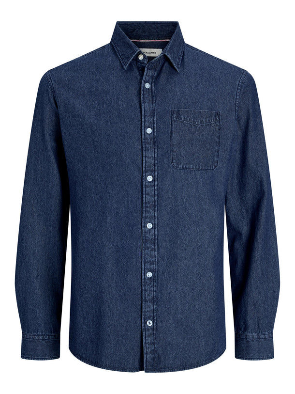 Product CAMISA TEXAS DENIM BÁSICA - Dark Blue Denim - Image 1