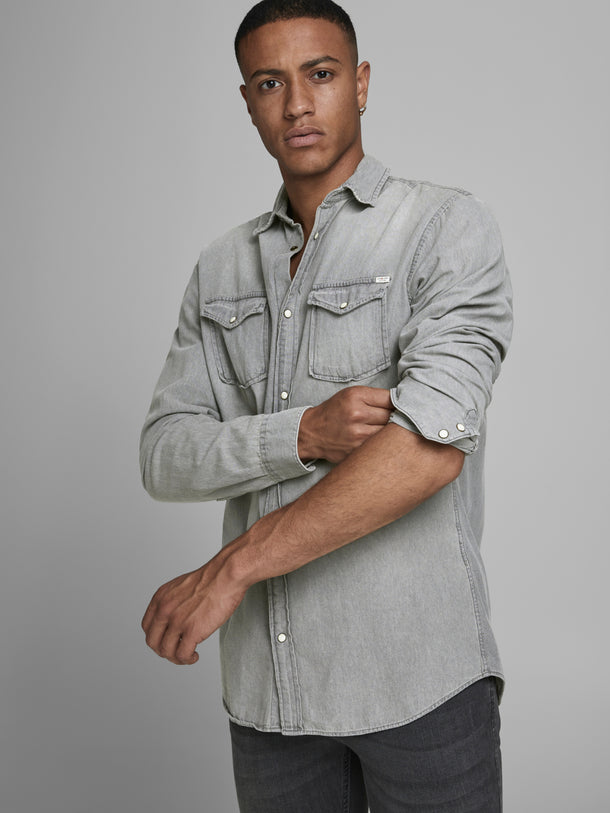 Product CAMISA SHERIDAN - Light Grey Denim Fit:Slim - Image 5