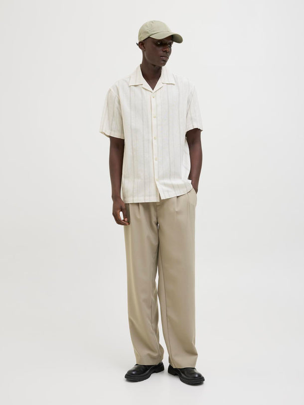 Product CAMISA DE LINO MANGA CORTA WILLIAM-Cloud Dancer - Image 3