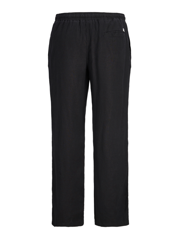 Product PANTALÓN WIDE DE LINO PAROS-Black - Image 2