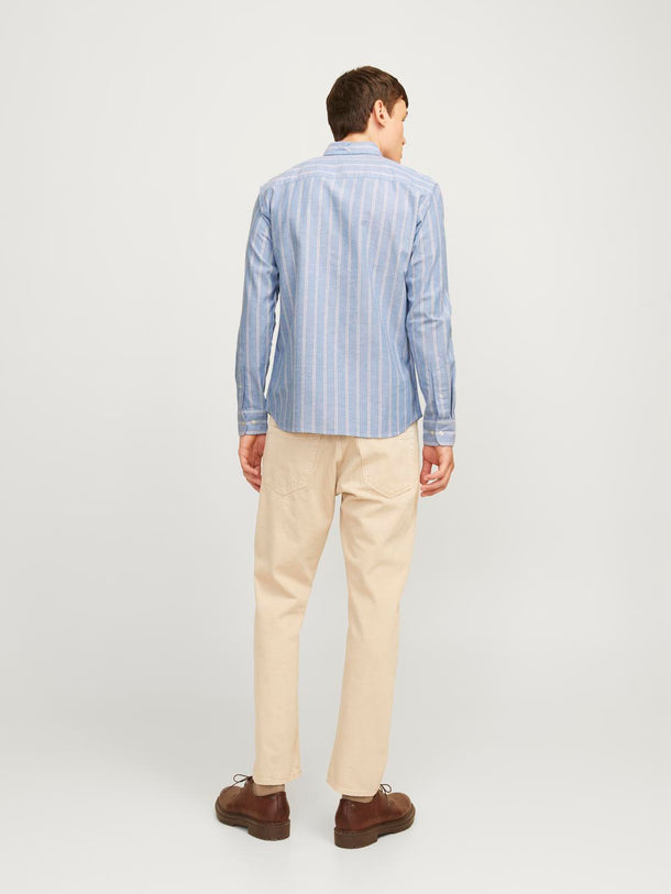 Product CAMISA OXFORD CLÁSICA - Chambray Blue Stripes:SLIM FIT - Image 3