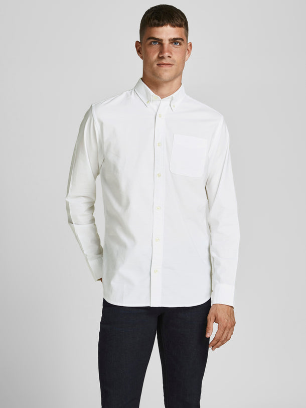 Product CAMISA OXFORD CLÁSICA - White Fit:SLIM FIT - Image 4