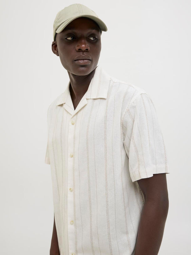 Product CAMISA DE LINO MANGA CORTA WILLIAM-Cloud Dancer - Image 4