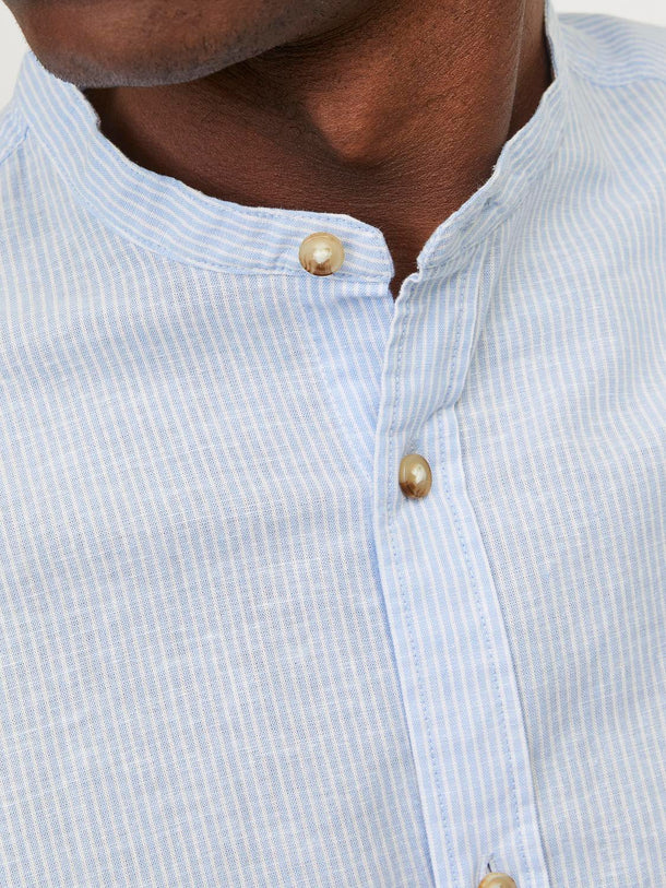 Product CAMISA LINO SUMMER BAND - Cashmere Blue Stripes:/WHITE - Image 3