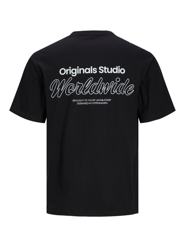 Product POLERA RELAXED MANGA CORTA VESTERBRO - Black Detail:SS24 - Image 6