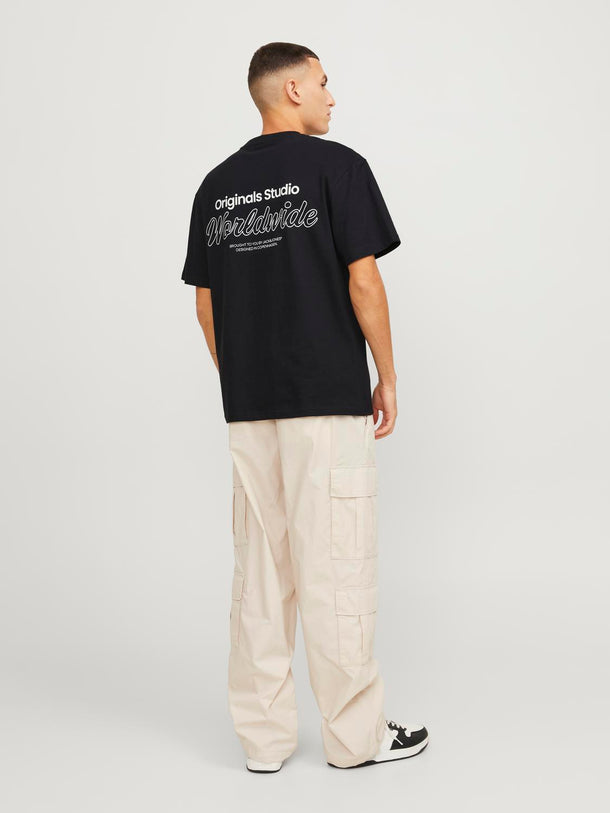 Product POLERA RELAXED MANGA CORTA VESTERBRO - Black Detail:SS24 - Image 4