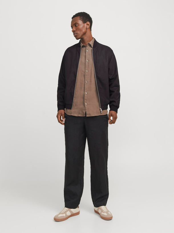 Product CHAQUETA DE LINO LEISTER-Black - Image 5