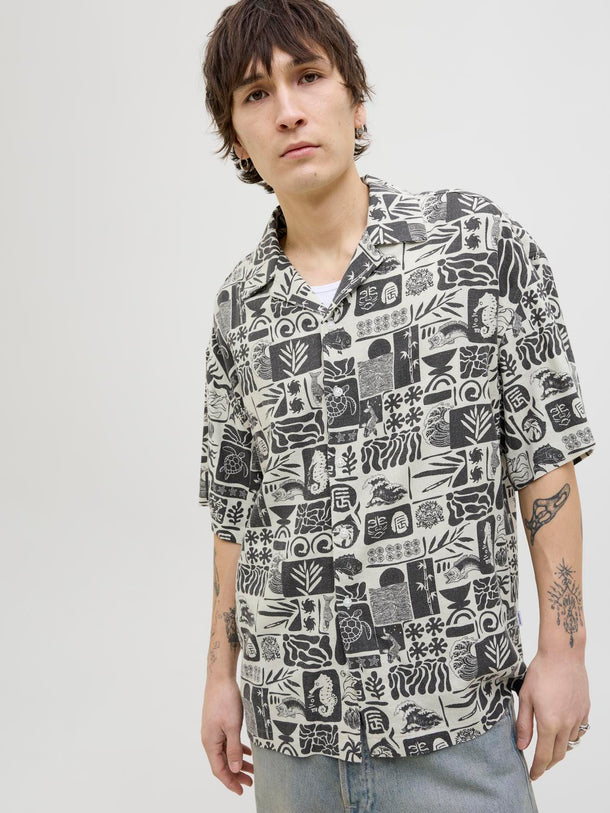 Product CAMISA DE LINO RESORT WAYNE-Black - Image 5