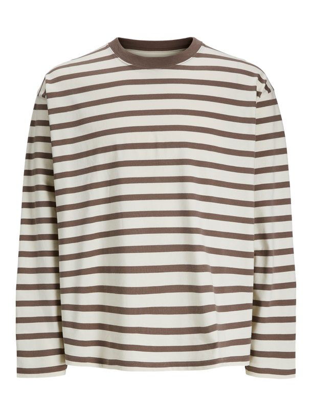 Product POLERA SLINGTON CREW - Deep Taupe Stripes:ANTIQUE WHITE - Image 2