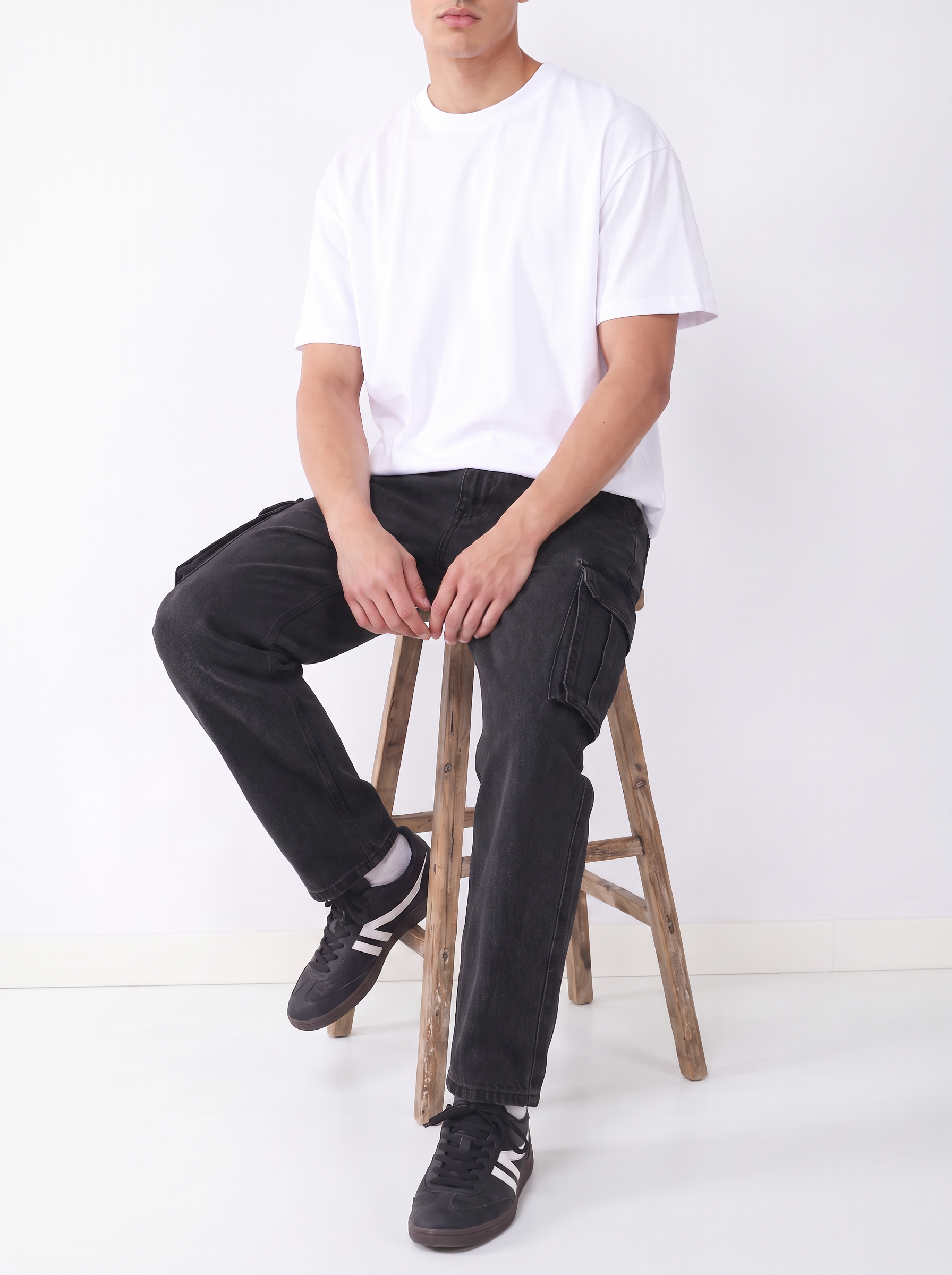 JEAN LOOSE CARPENTER EDDIE - Black Denim