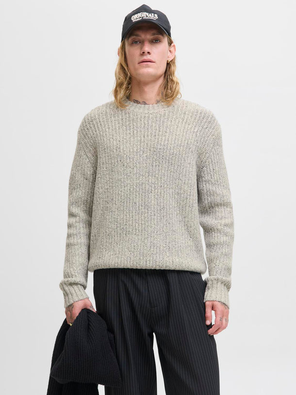 Product SWEATER LOOSE BOWERY-Sea Salt Detail:Melange - Image 1