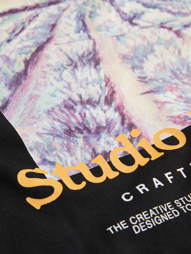 Product POLERA SPLIT PAINTING - Black - Image 3