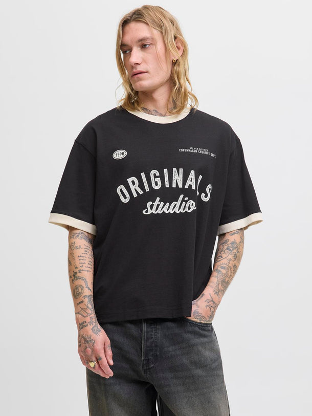Product POLERA OVERSIZE CROPPED CAMBRIDGE -Black - Image 1