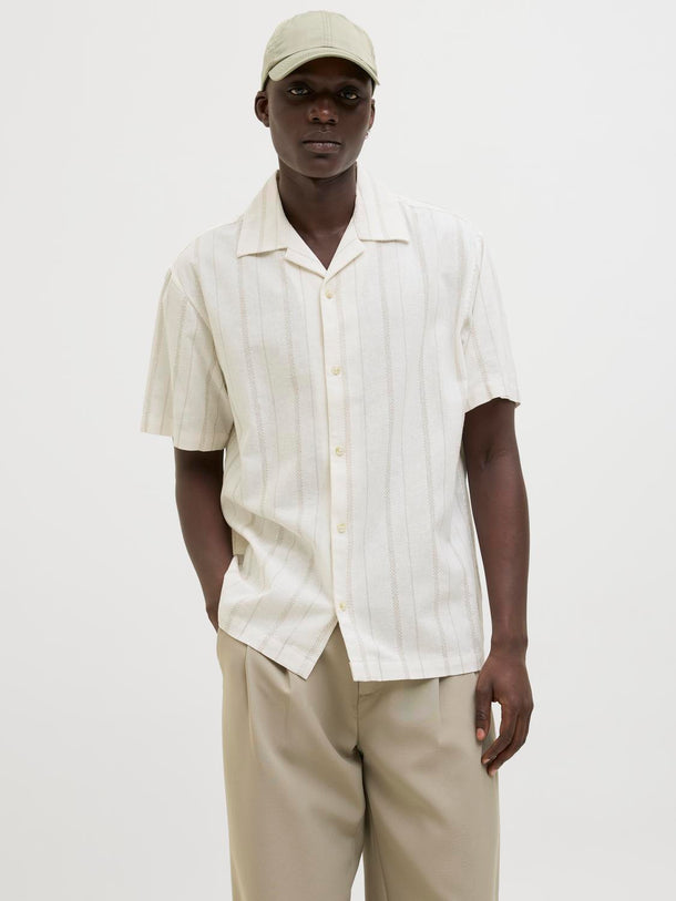 Product CAMISA DE LINO MANGA CORTA WILLIAM-Cloud Dancer - Image 2