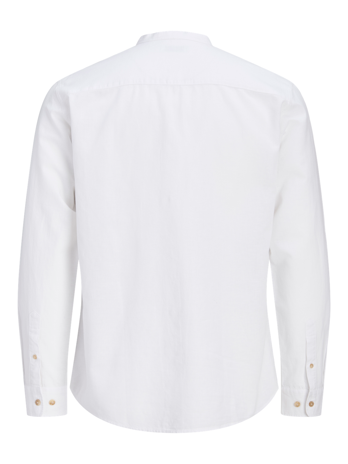 CAMISA POPELÍN DE LINO CUELLO MAO SUMMER - White