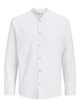CAMISA POPELÍN DE LINO CUELLO MAO SUMMER - White