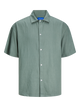 CAMISA OVERSIZE DE LINO FARO - Laurel Wreath Detail:POCKET