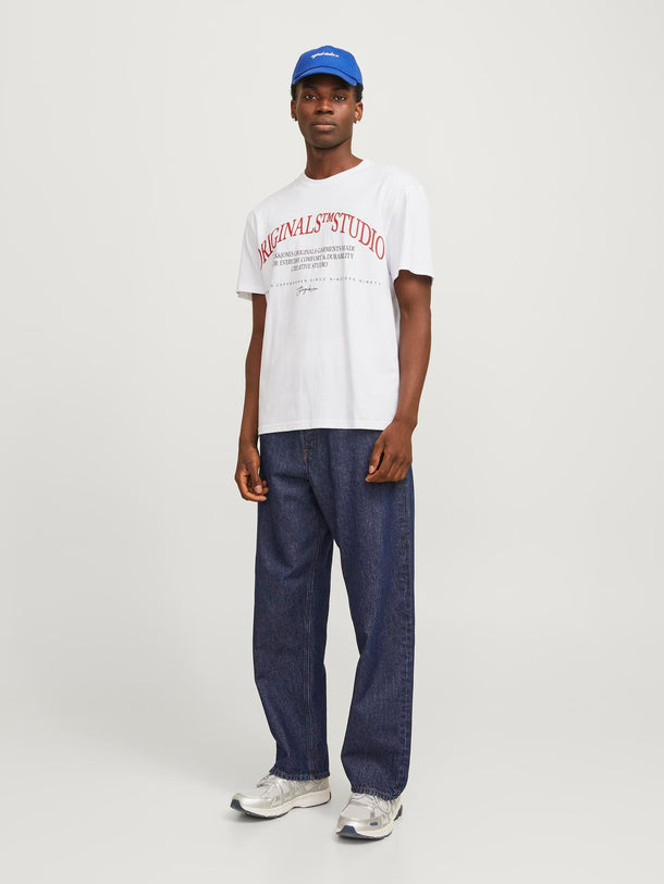 Product POLERA FREDERIKSBERG - Bright White Print:SCAN - Image 4
