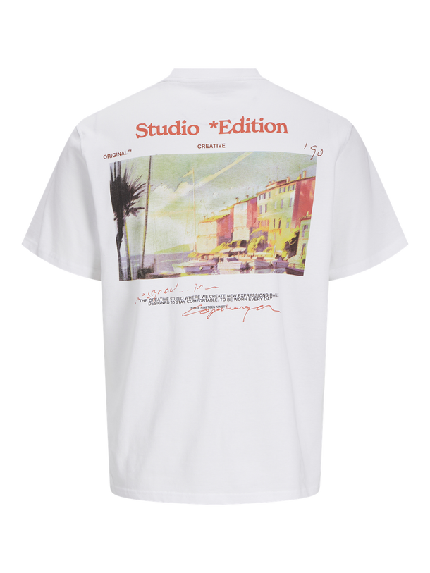 Product POLERA SPLIT PAINTING - Bright White - Image 1