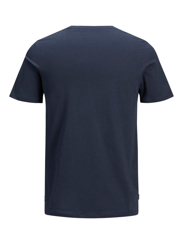 Product POLERA BÁSICA REGULAR MANGA CORTA ORGANIC-Navy Blazer Detail:SLIM - Image 13