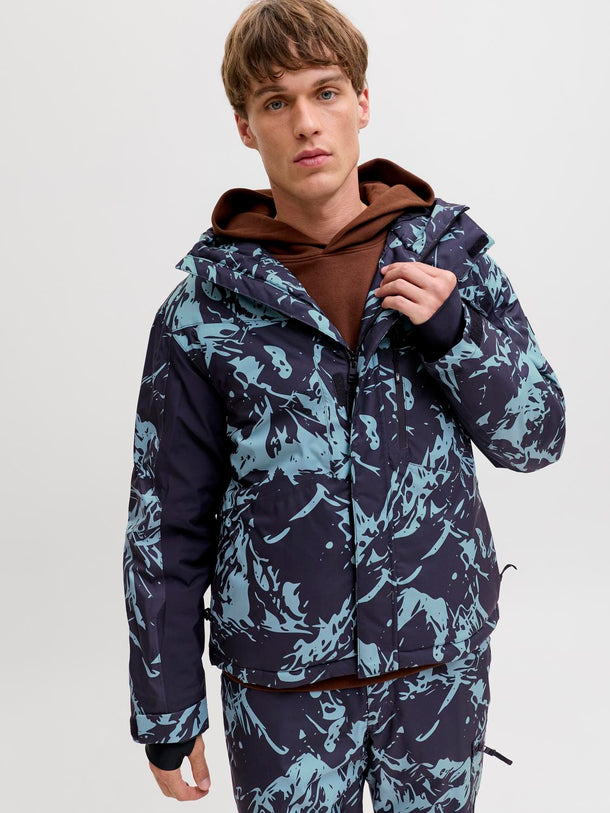 Product SKI CHAQUETA TÉCNICA ALPES-Mineral Blue Detail:AOP - JJ BRANDING - Image 4