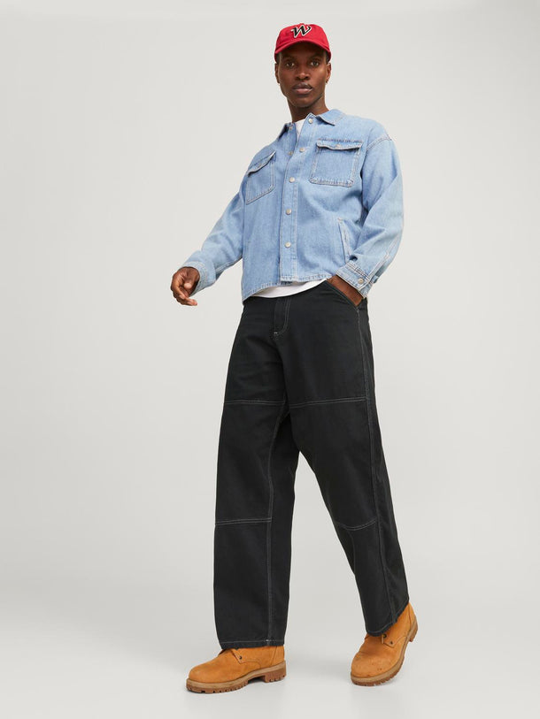 Product PANTALÓN OWEN CONTRAST - Black - Image 3