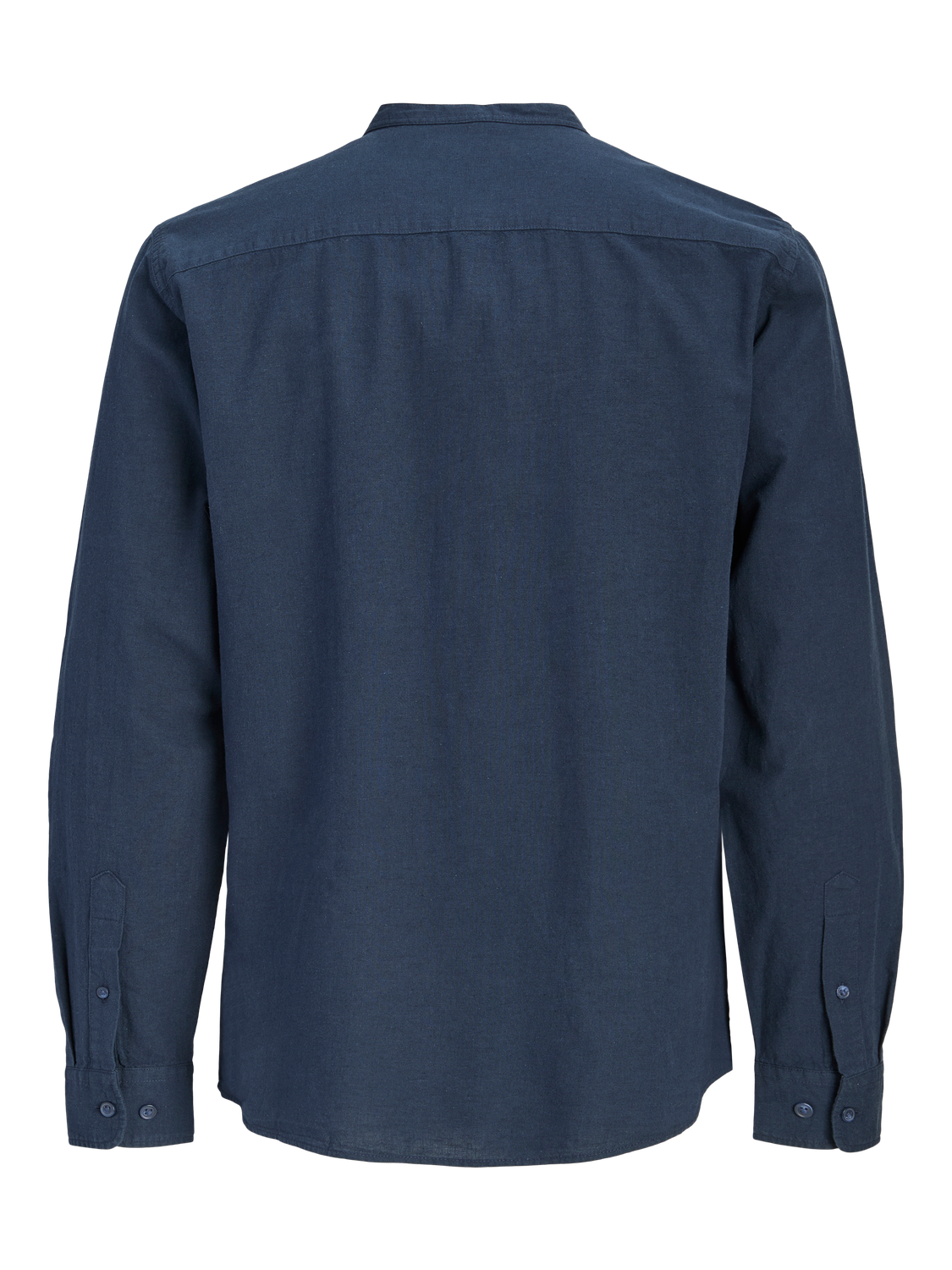 CAMISA POPELÍN DE LINO CUELLO MAO SUMMER - Navy Blazer