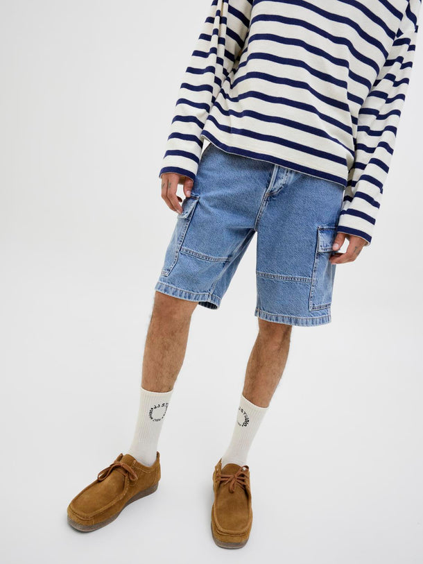 Product SHORT ALEX CARGO 888-Light Blue Denim - Image 3