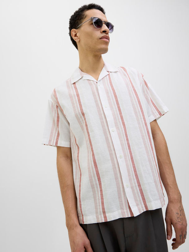 Product CAMISA LOOSE DE LINO SUMMER -Adobe Rose Fit:RELAXED FIT - Image 3