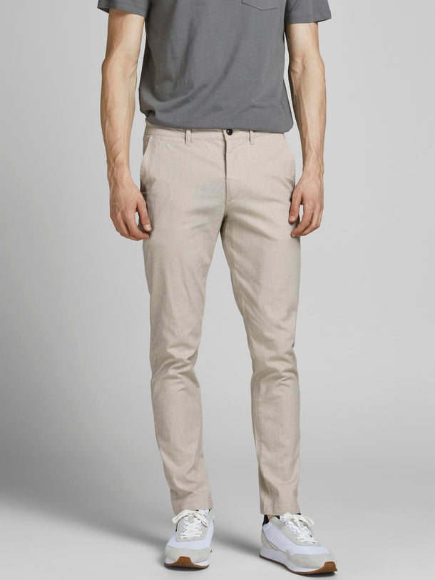 Product PANTALÓN CHINO DE LINO - White Pepper - Image 4