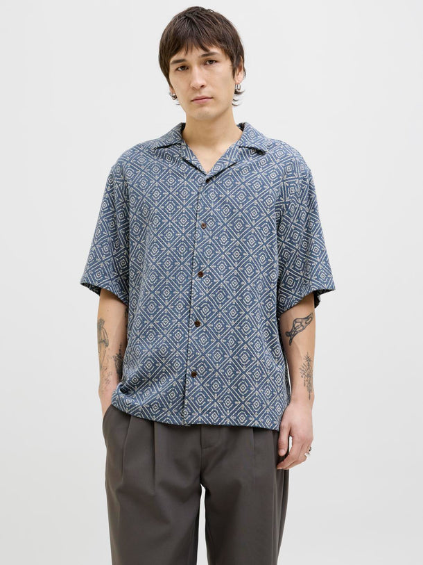 Product CAMISA RELAXED ESTAMPADA VINCENT-Bering Sea Fit:RELAXED FIT - Image 1