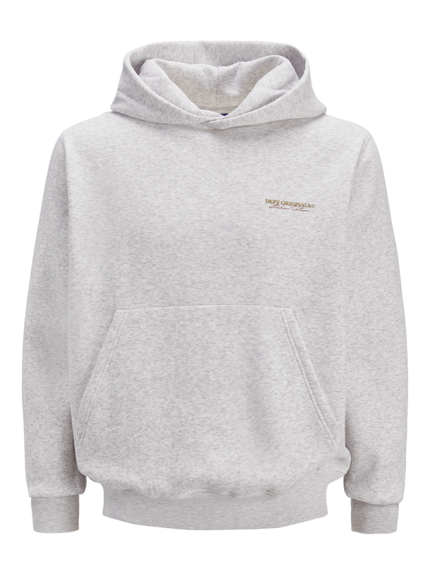 Product POLERÓN LOOSE CON CAPUCHA ESTAMPADO SLINGTON - White Melange - Image 5